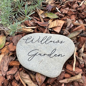 Engraved Natural River Rock , Memorial , Personalised stone , Garden marker, Engraved Stone , Dog Memorial, Sustainable gift, Cat Memorial