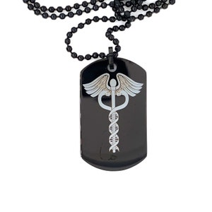 Personalised Stainless Steel | Medical Tag | Dog tag Pendant | Pendant with Chain | Engraved Pendant |  Engraved disc | Customised gift