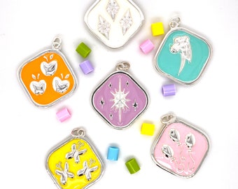 Sterling Silver My Little Pony Pendant: Enamel Cutie Mark Jewelry | pony lovers | pony pendant | cute gift | pony jewellery