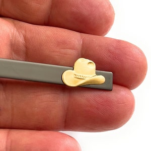 Amazing Western Cowboy Hat Tie bar Tie CLIP   / US2