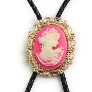 CAMEO Bolo Tie - Personalized Cord Color , length , and tips /c2