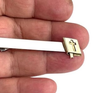 BIBLE CROSS Tie Clip Tie Bar /P54