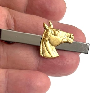 Amazing Detail Horse Tie bar Tie CLIP   / P104
