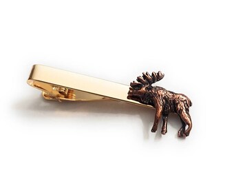 Great DESIGN MOOSE tie Clip Tie Bar P22