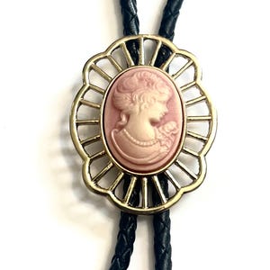 CAMEO Bolo Tie - Personalized Cord Color , length , and tips /c1