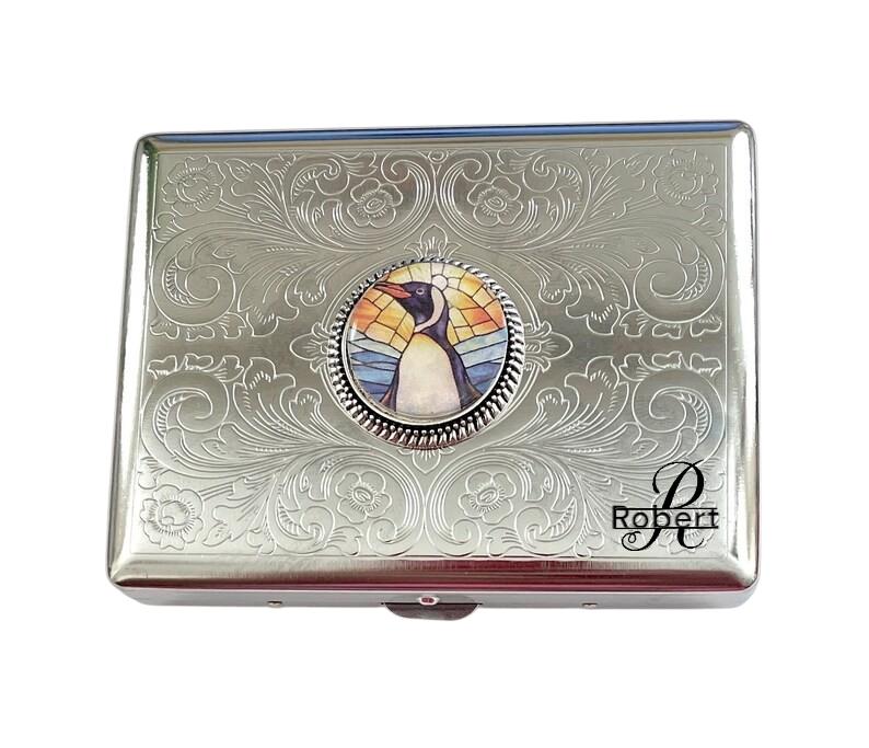 Penguin Gift Card Holder – Annette Family of Penguins Business Card Holder display picture 1