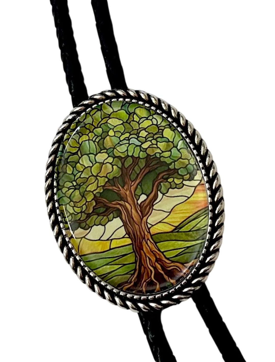 Tree Bolo Tie - Personalized Cord Color ,length , and Tips /FL5 - Etsy