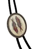 Strange amazing Fish Bolo Tie - Personalized Cord Color , length , and tips /F01