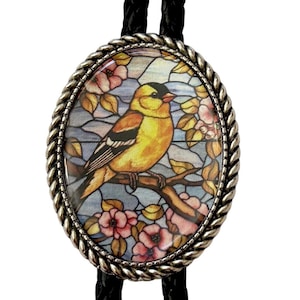 Bird  Bolo Tie - Personalized Cord Color ,length , and tips /B08