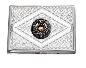 aristocrat cigarette case Vintage Large Aristocrat Art Deco Chrome Plated Cigarette Box