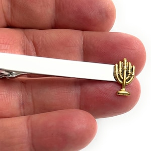 Amazing Design Jewish symbol Menorah Tie CLIP  Tie bar / P51