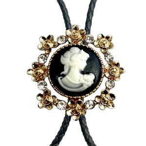 CAMEO Bolo Tie - Personalized Cord Color , length , and tips /c3