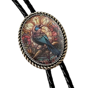 Bird  Bolo Tie - Personalized Cord Color ,length , and tips /B01