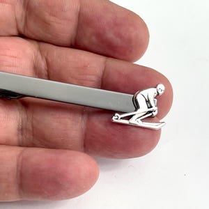 Amazing Ski Skier Tie bar Tie CLIP   / US1