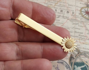 INCREÍBLE DISEÑO GIRASOL Clip de corbata Barra de corbata /P01