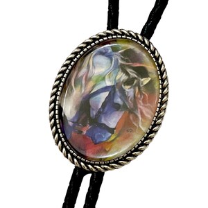 HORSE Bolo Tie - Personalized Cord Color ,length , and tips /H1