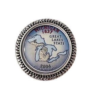 Michigan  US State brooch / Tack Pin /ST01