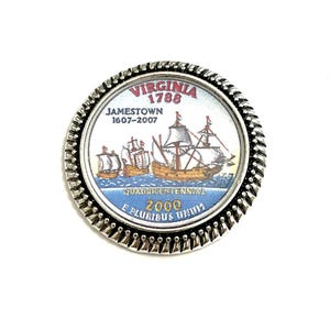 Virginia  US State brooch / Tack Pin