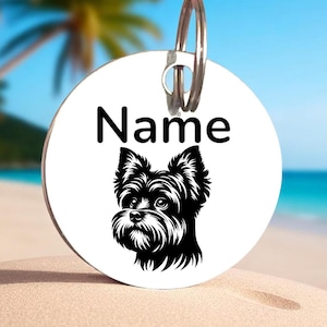 Personalized Laser Engraved Pet ID Tag for Dog or Cat Custom Engraved Stainless Steel FREE Engraved Front and Back