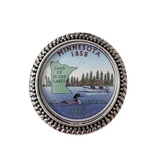 Minnesota US State brooch / Tack Pin /ST01