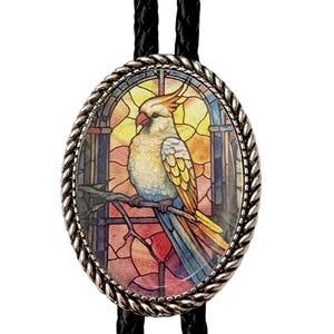 Bird  Bolo Tie - Personalized Cord Color ,length , and tips /B08