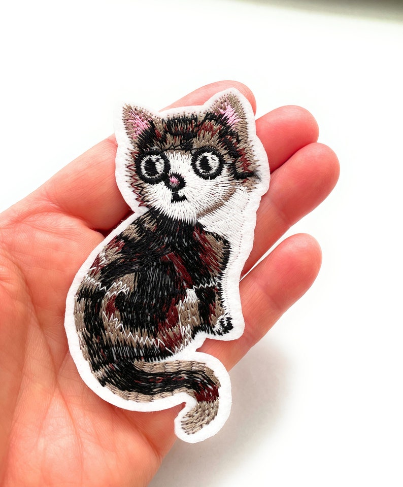 Cat Patch Iron On Patch Embroidered Patch Jacket Patch Clothes Patch Applique mask patch 78