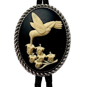 Hummingbird  Bolo Tie - Personalized Cord Color ,length , and tips /T25