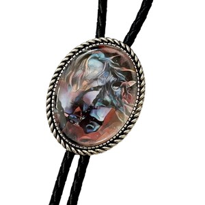 HORSE Bolo Tie - Personalized Cord Color ,length , and tips /H1
