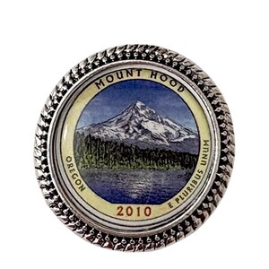 Mount Hood Oregon US State brooch / Tack Pin