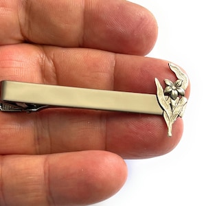 Flower Tie  Clip Tie Bar / P51