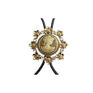 CAMEO Bolo Tie - Personalized Cord Color , length , and tips /c3