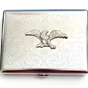 Erstaunliche Edelstahl EAGLE Zigarettenschachtel Etui Top-Qualität / P105