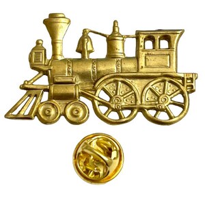 Amazing Details BRASS TRAIN Lapel Pin Tack Pin Tie Tack/ P93