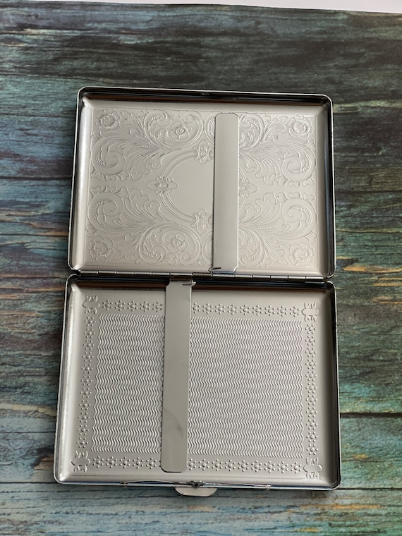 COMPASS Stainless Steel Cigarette Box Case Top Quality /T10