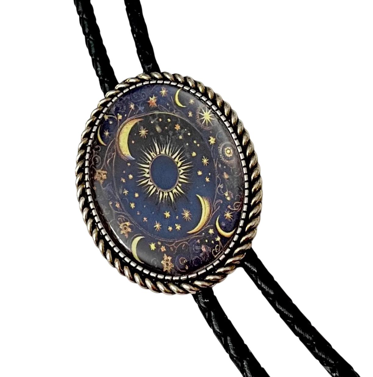 Corbata de bolo CELESTIAL: color de cordón, largo y puntas personalizados / M3