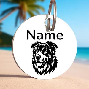 Personalized Laser Engraved Pet ID Tag for Dog or Cat Custom Engraved Stainless Steel FREE Engraved Front and Back