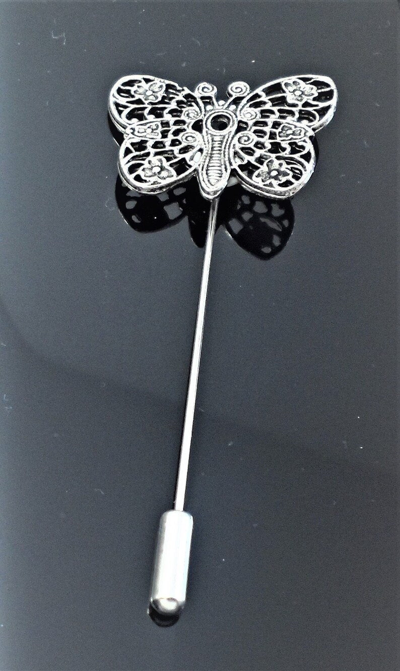 Amazing Details BUTTERFLY Stick Pin Lapel Pin Tack Pin Tie Pin D 025