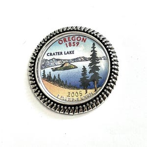 Oregon US State brooch / Tack Pin