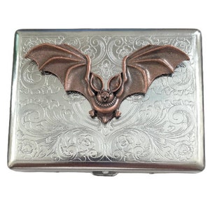 bat alloy cigarette holder Motorcycle Cigar Holders Chrome, Anodized Matte Black and Anodized Matte Silver Our unique Cigarette Bat - Etsy