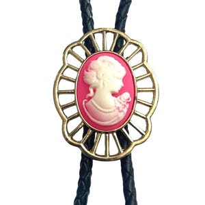 CAMEO Bolo Tie - Personalized Cord Color , length , and tips /c1