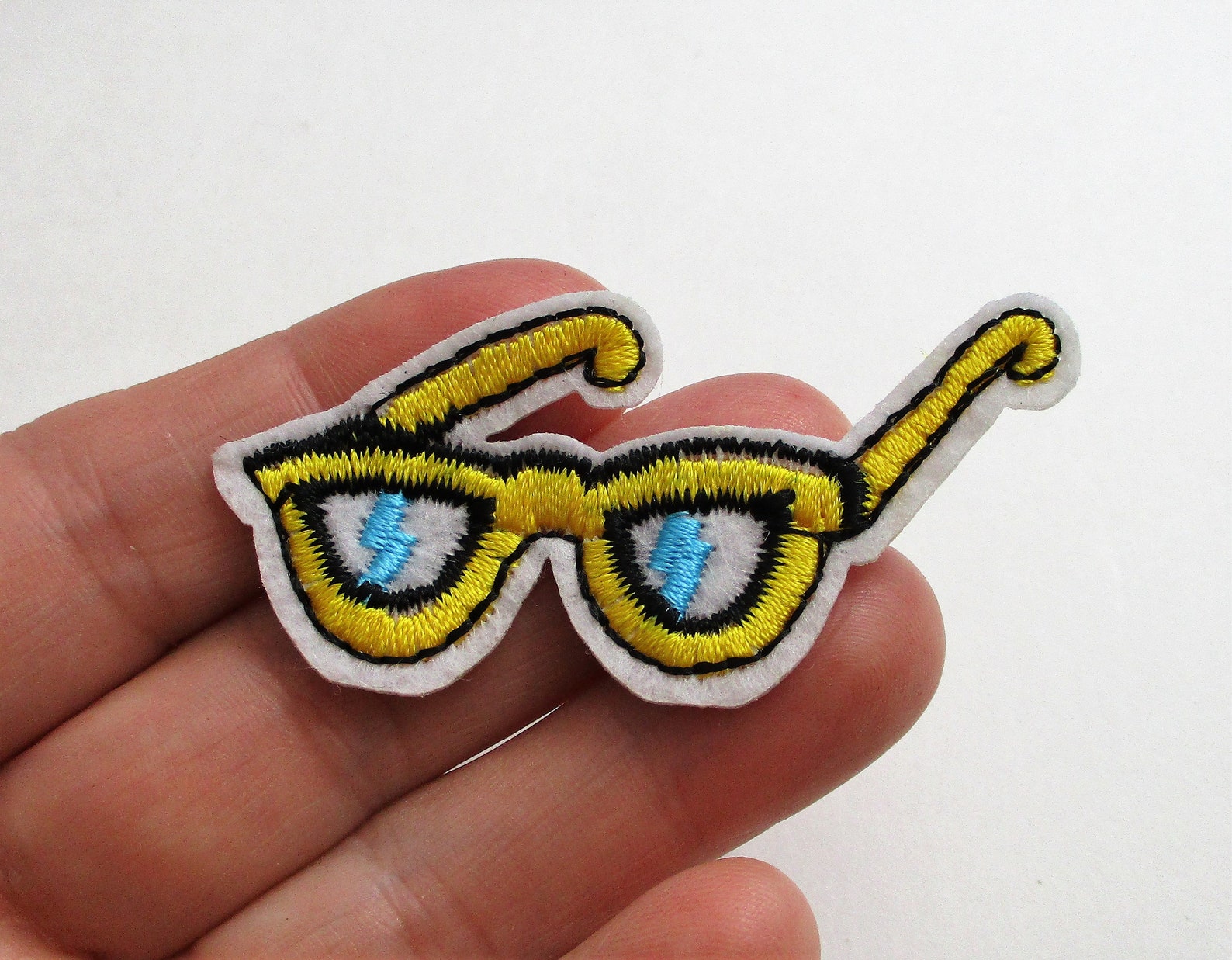 Set Of 2 Sunglass Eyeglass Patch Iron On Patch Embroidered Etsy