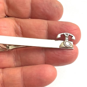 Old vintage telephone tie Clip Tie Bar /P02