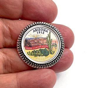 ARIZONA 1912 US State brooch / Tack Pin