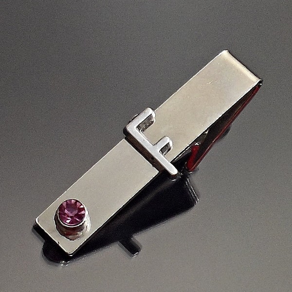 Birthstone Tie Bar Etsy