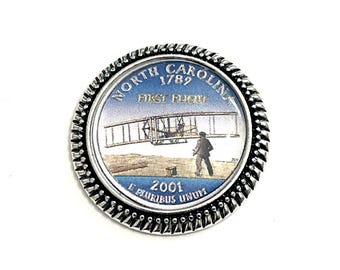 Broche/Pin de tachuela del estado de Carolina del Norte (EE. UU.) / ST01