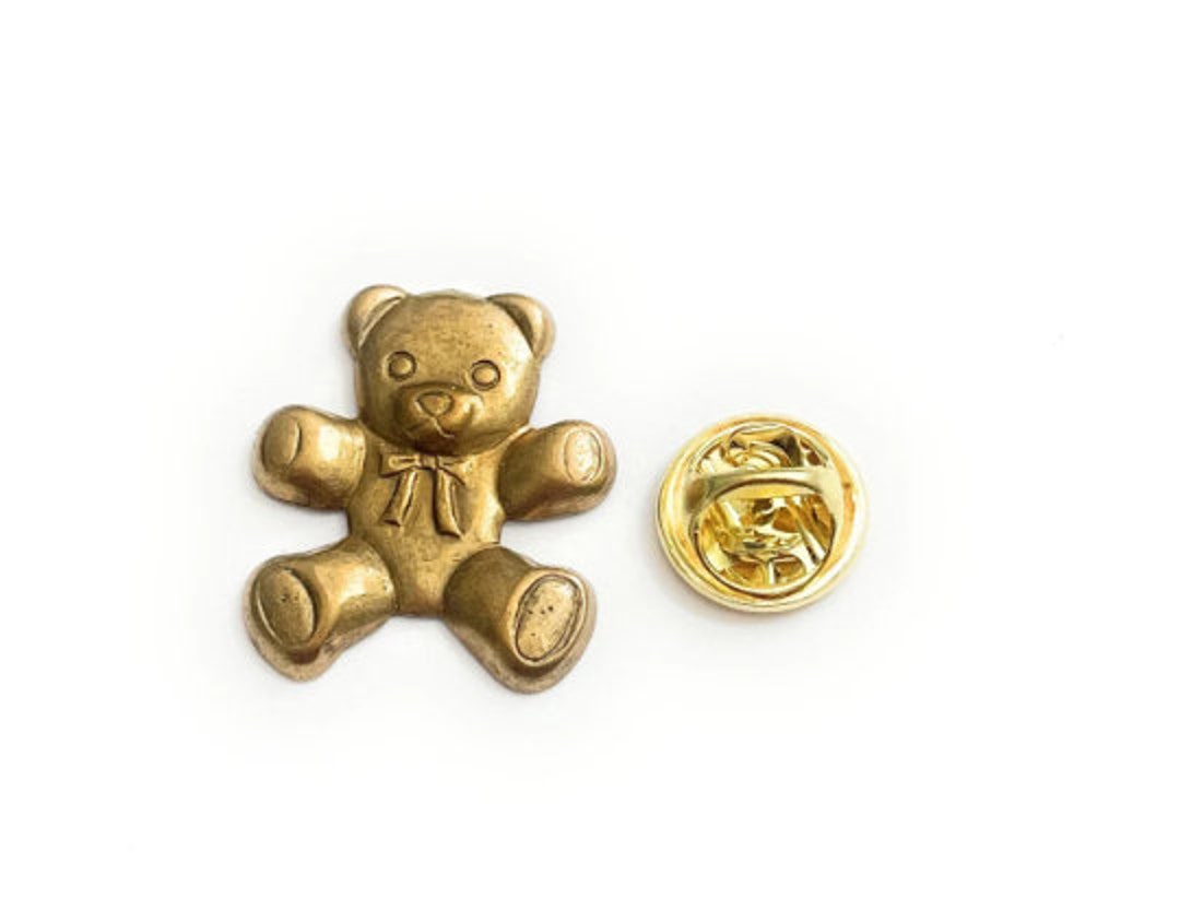 Teddy Bear Lapel Pin Tack Pin Tie Pin P68 Etsy