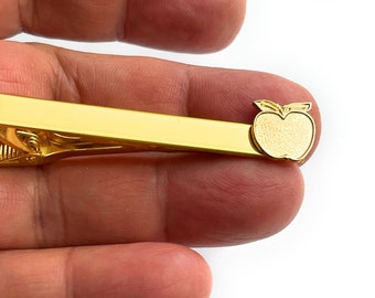Made On Terra Apple Mens Tie Clip Tack Bar 