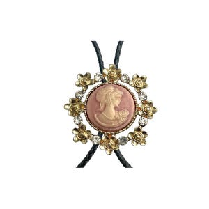CAMEO Bolo Tie - Personalized Cord Color , length , and tips /c3