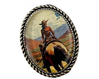 Westernbroche cowgirl / hechtpin /CG01