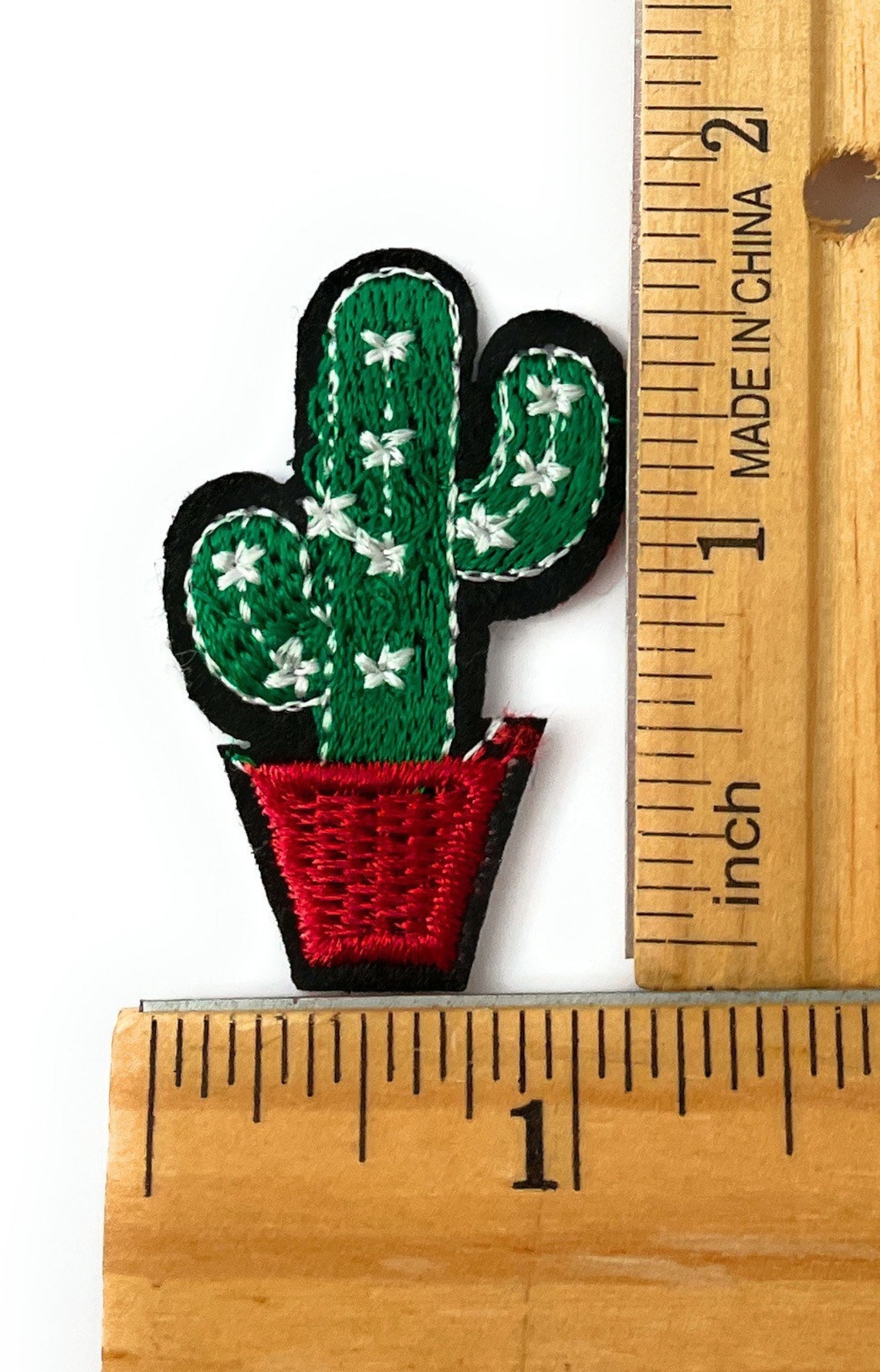 Set of 3 Cactus Patch Iron On Patch Embroidered Patch Jacket Etsy